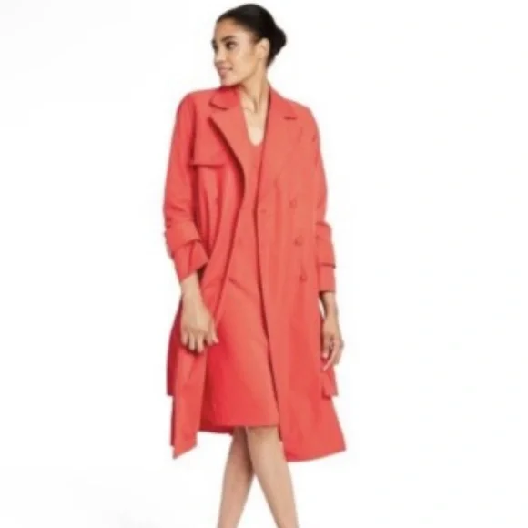 Red Trench Coat - Picture 6 of 6